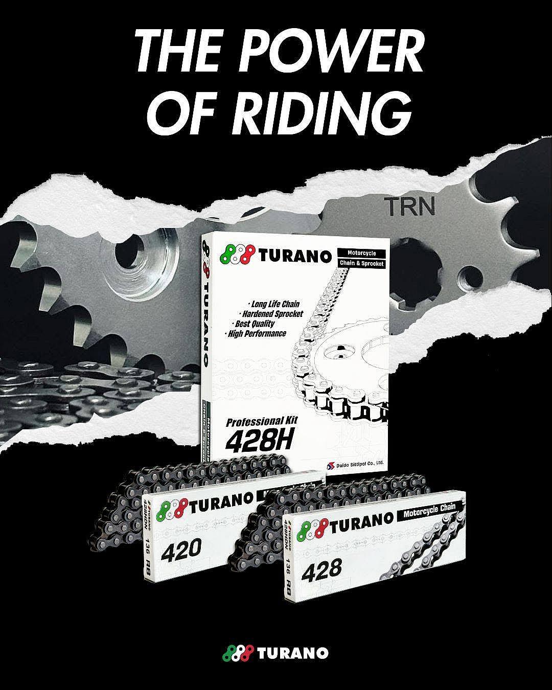 TURANO เปิดตัวชุดโซ่สเตอร์มาตรฐานใหม่ 420, 428 และ 428H Professional Kit ตอบโจทย์ทุกสายลุยงานหนัก